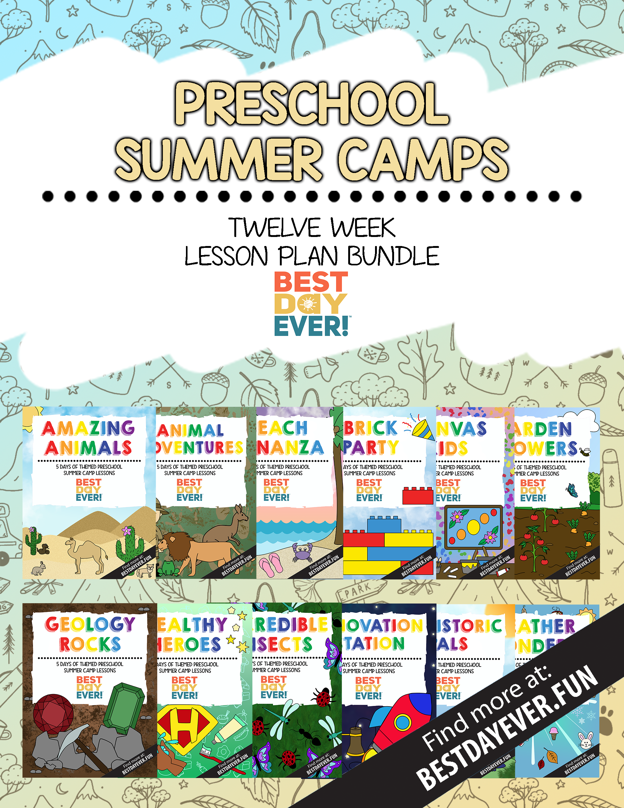 2026 Preschool Summer Camps 12-Week Bundle