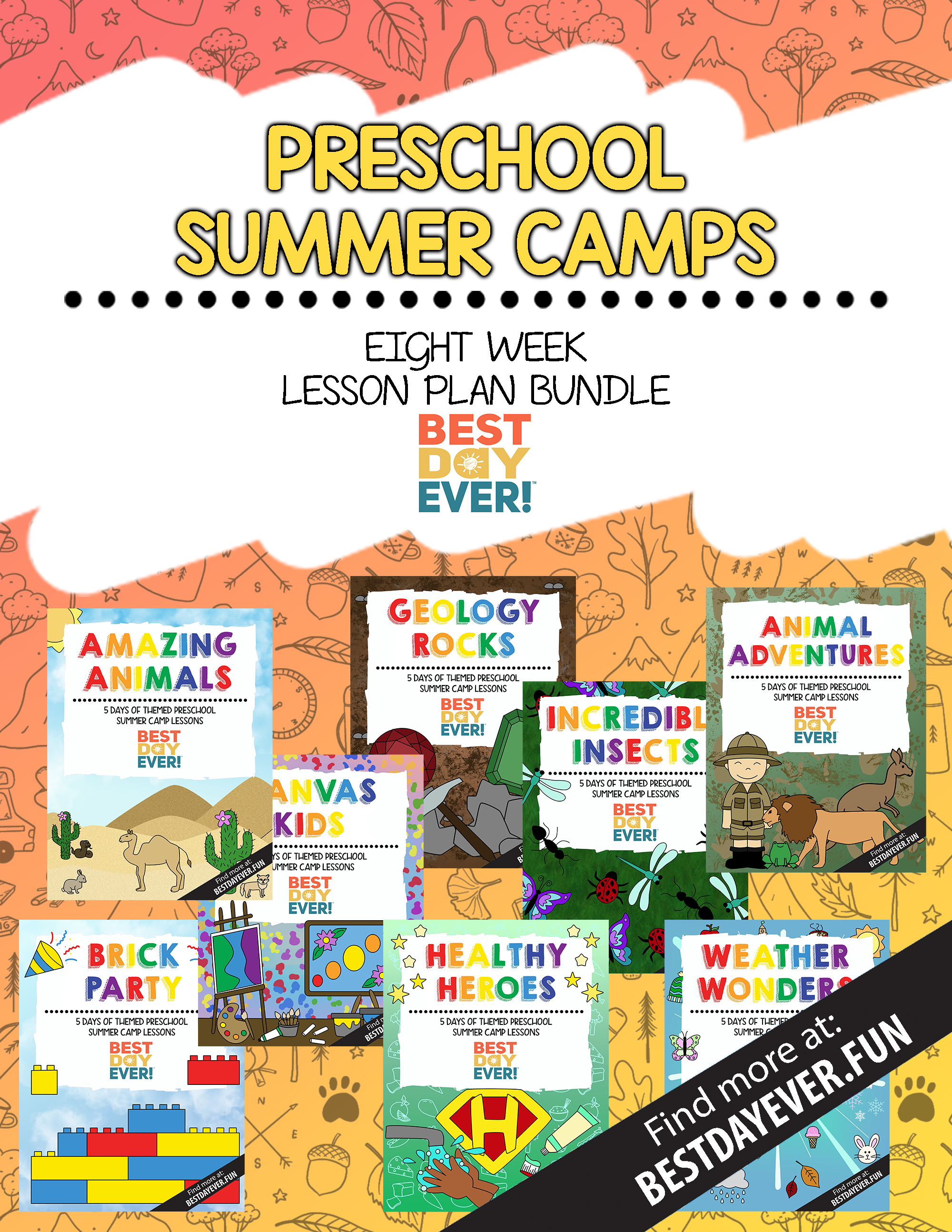 2026 Preschool Summer Camps 8-Week Bundle