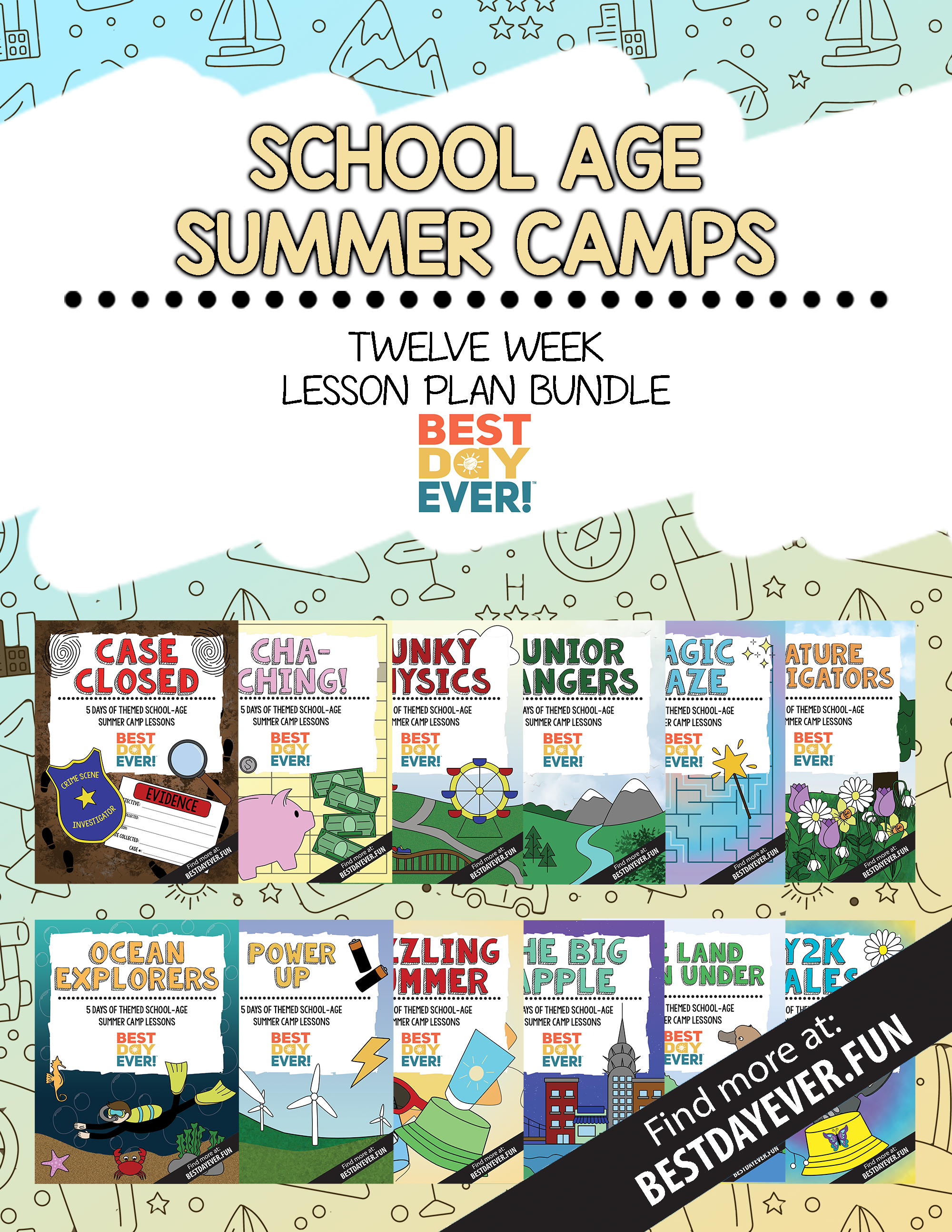 2026 School Age Summer Camps 12-Week Bundle