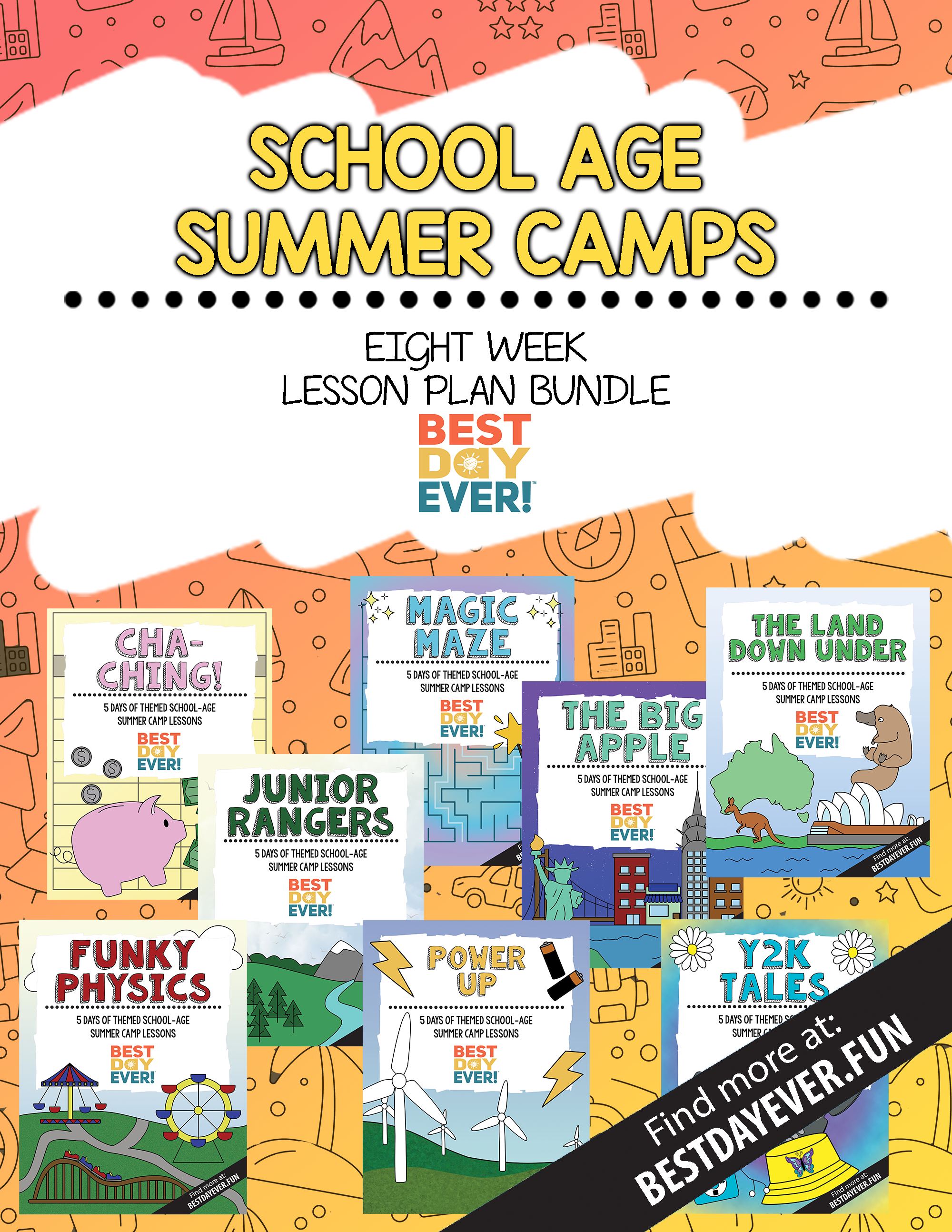2026 School Age Summer Camps 8-Week Bundle