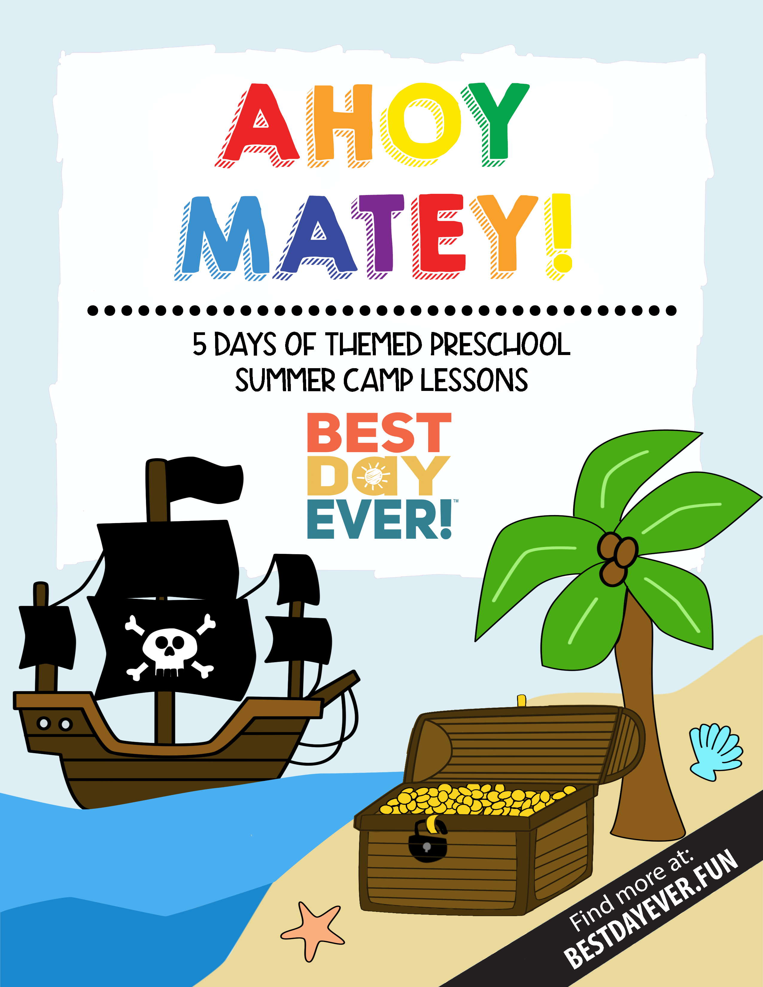 Ahoy Matey! Preschool Summer Camp Lesson Plan