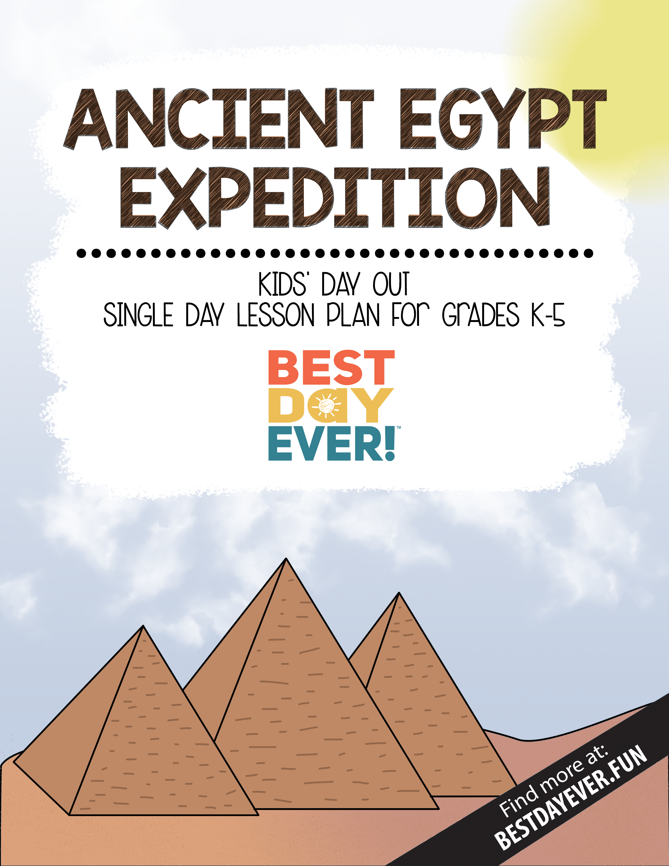 Ancient Egypt Expedition Kids' Day Out Activities