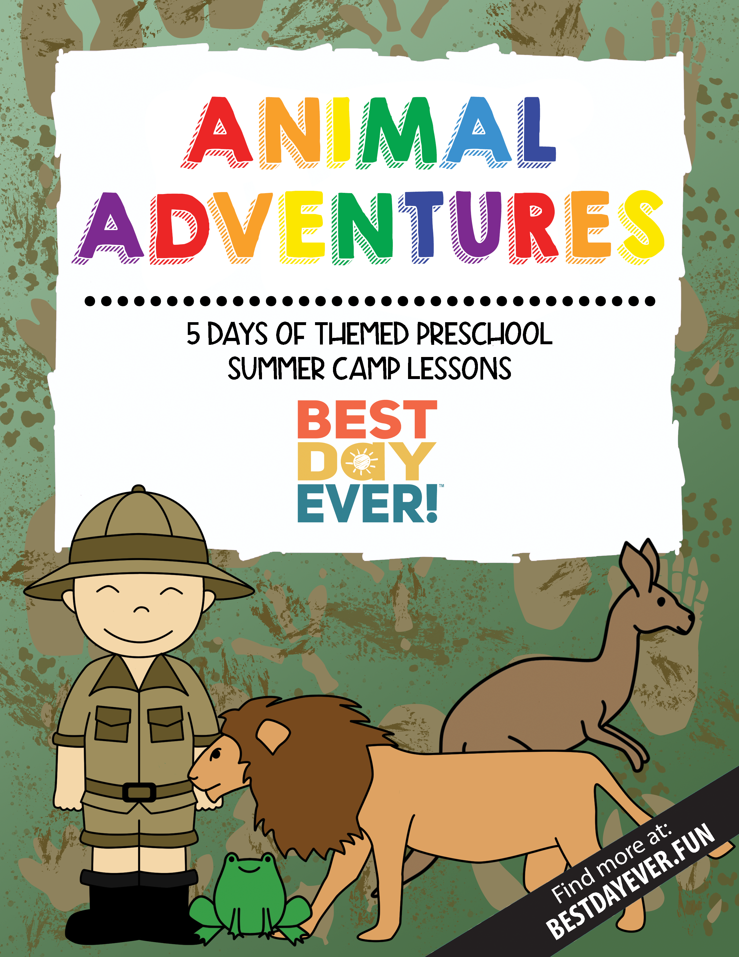 Animal Adventures Preschool Summer Camp Plan