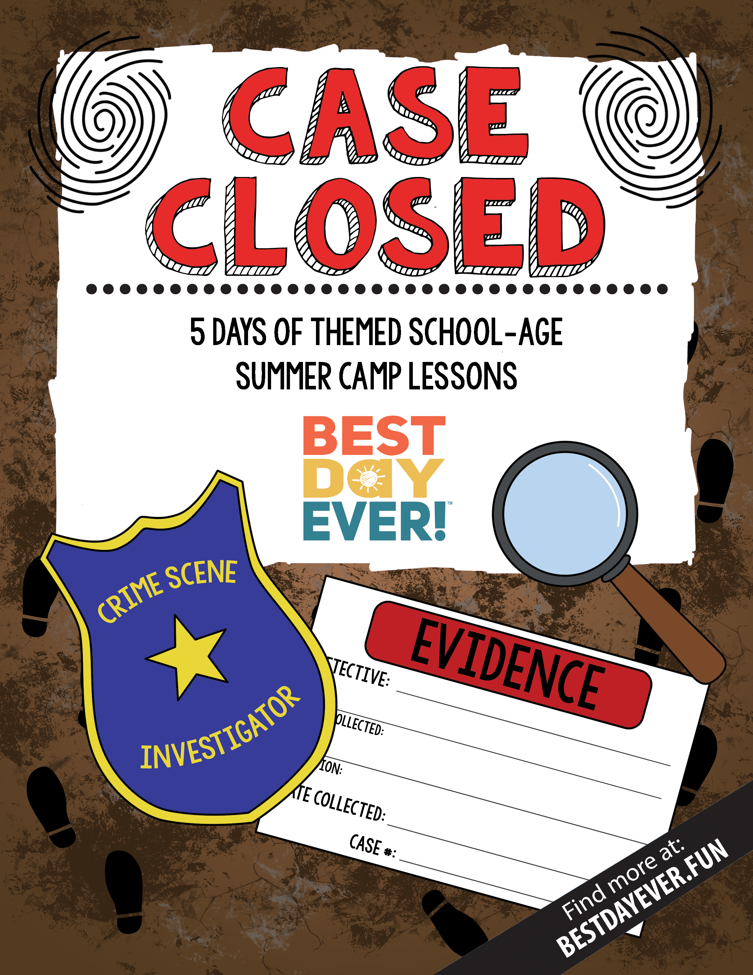 Case Closed School-Age Summer Camp Plan