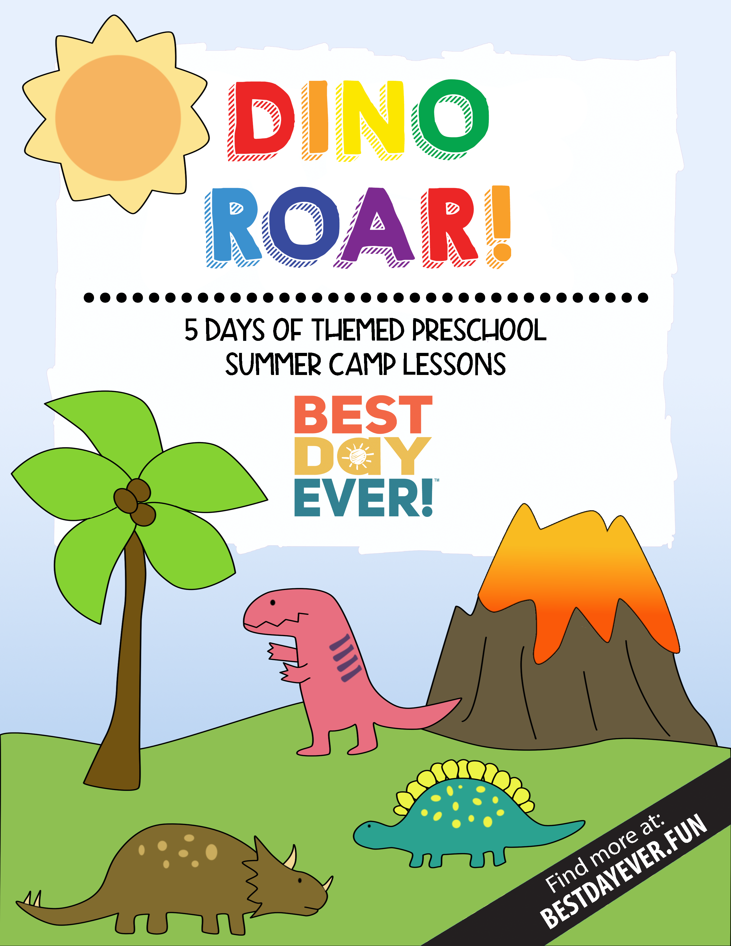 Dino Roar! Preschool Summer Camp Lesson Plan