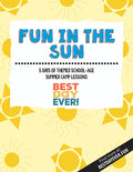 Fun in the Sun School-Age Summer Camp Lesson Plan