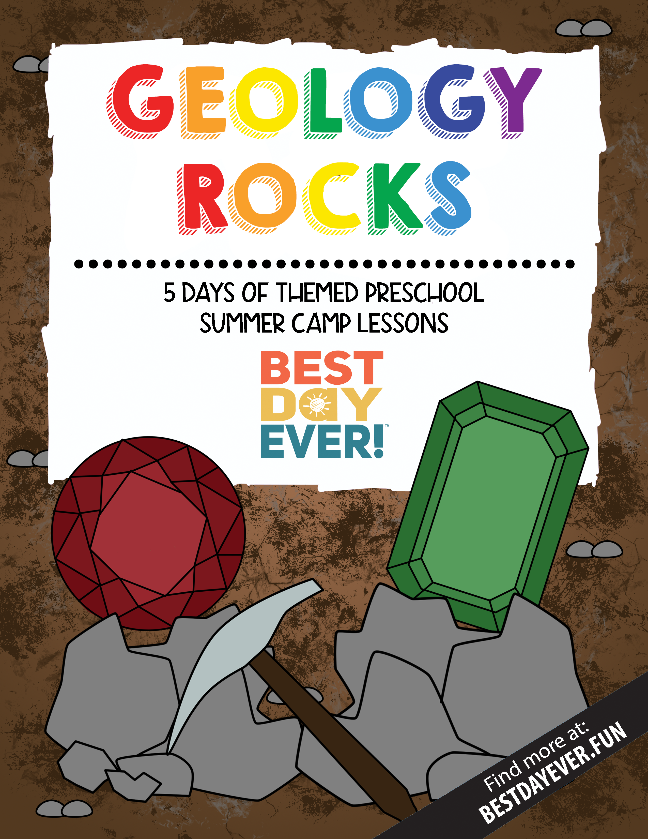 Geology Rocks Preschool Summer Camp Plan