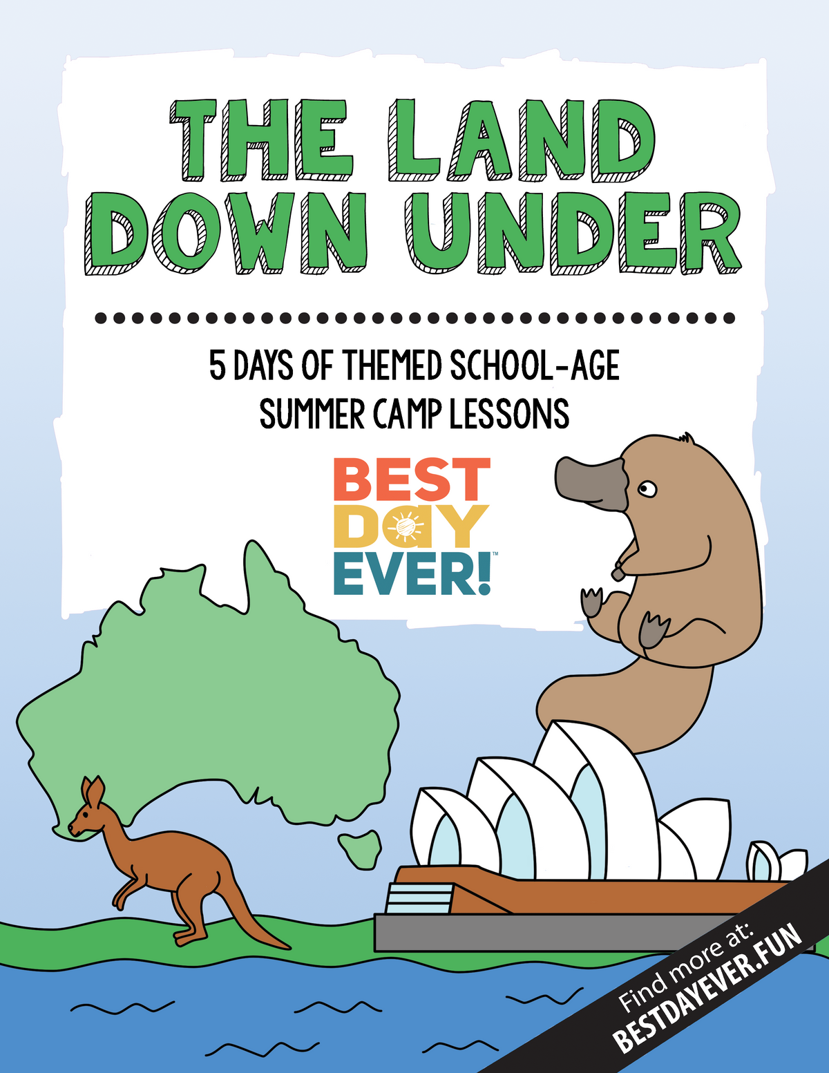 The Land Down Under School-Age Summer Camp Plan