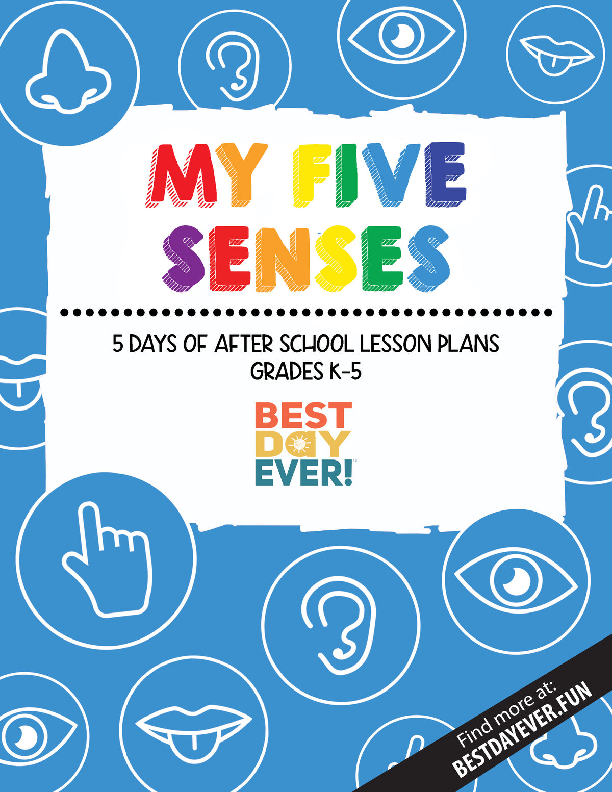 My Five Senses Preschool Summer Camp Plan