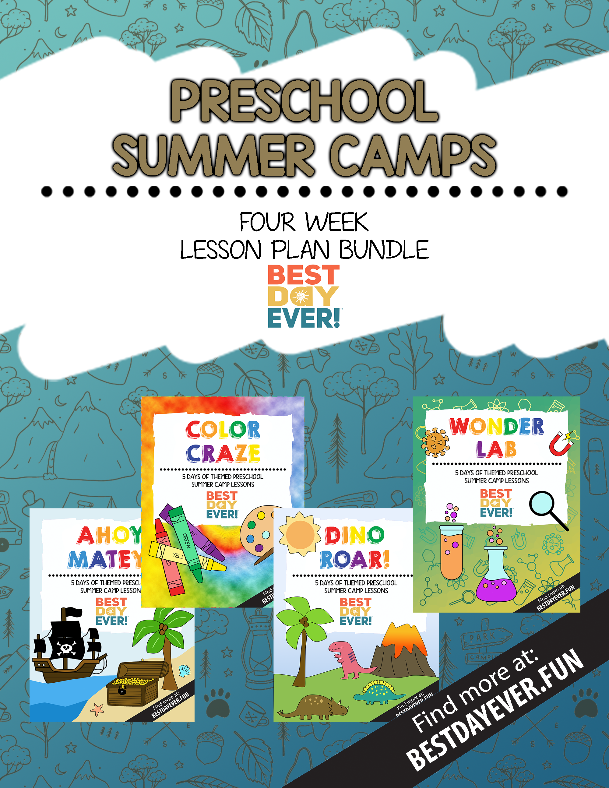 2025 Preschool Summer Camps 4-Week Bundle