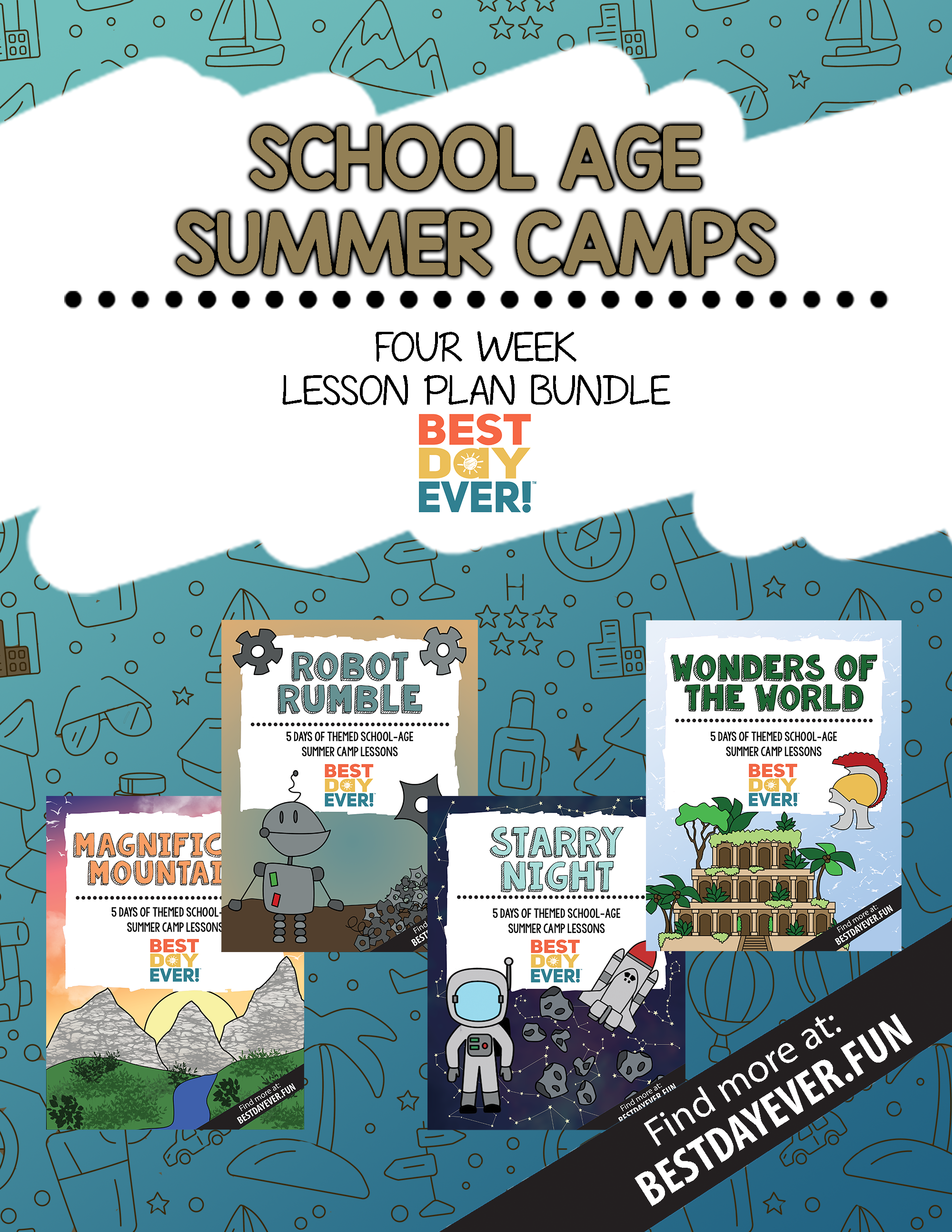 2025 School Age Summer Camps 4-Week Bundle