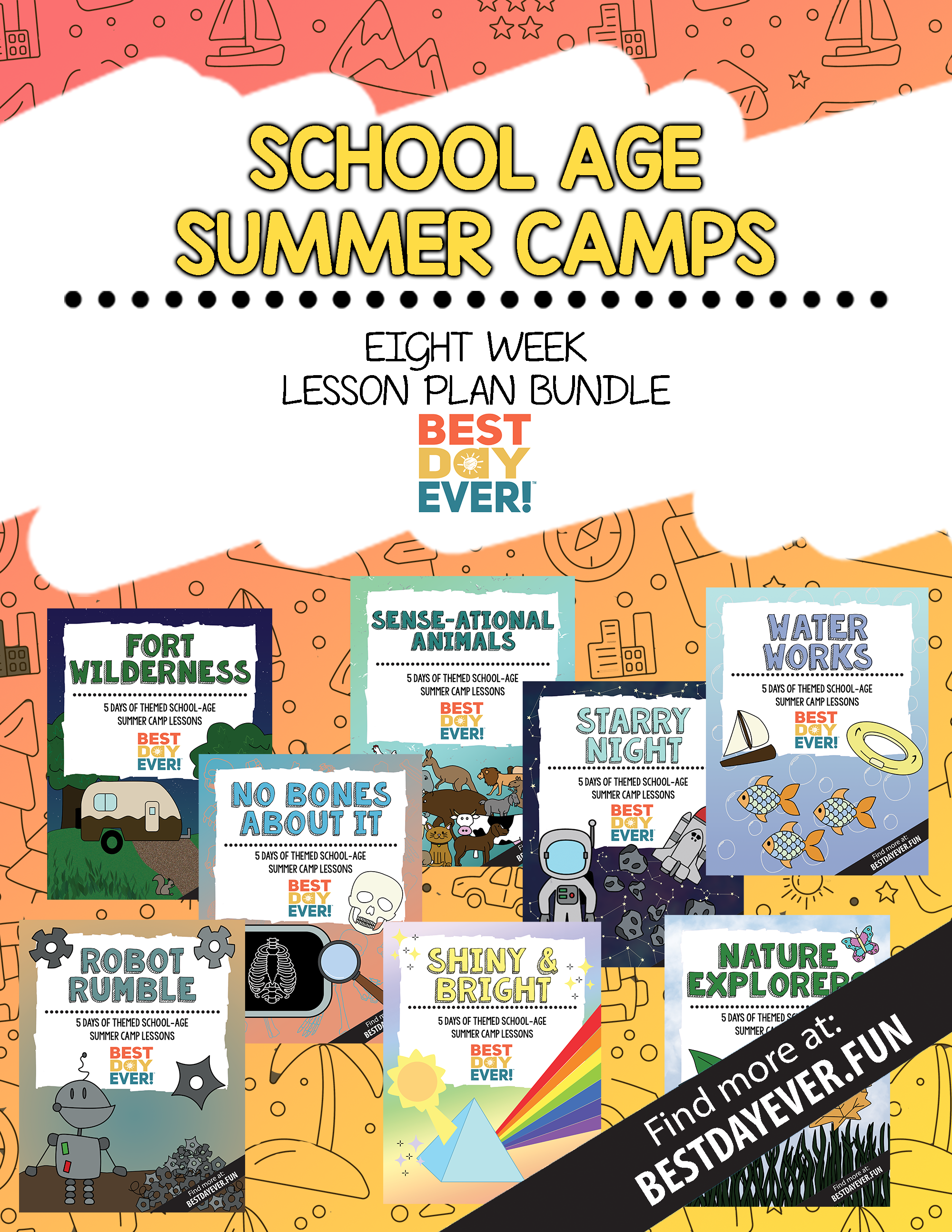 2025 School Age Summer Camps 8-Week Bundle
