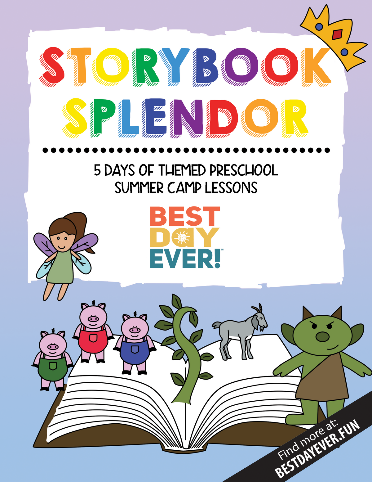Storybook Splendor Preschool Summer Camp Plan