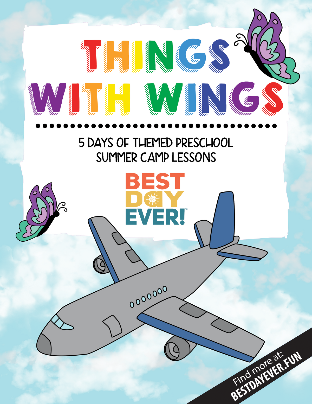 Things With Wings Preschool Summer Camp Plan
